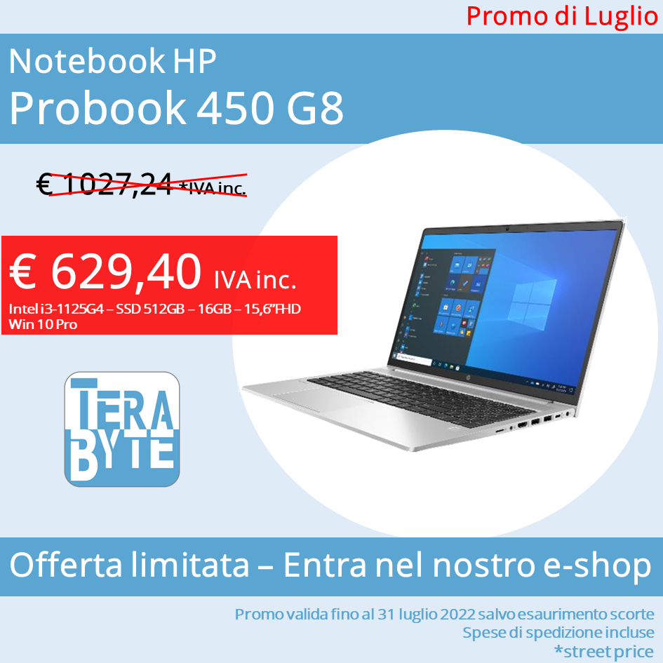 Notebook HP Probook 450 G8 - 5B6Q7ES
