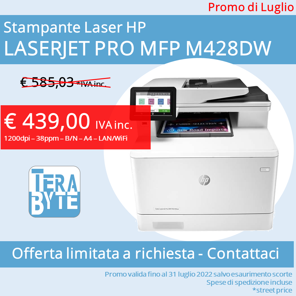 Stampante Laser HP LASERJET PRO MFP M428DW