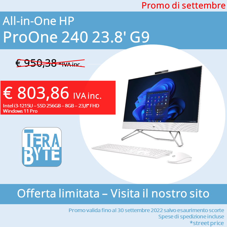 All-in-One HP ProOne 240 23.8' G9 