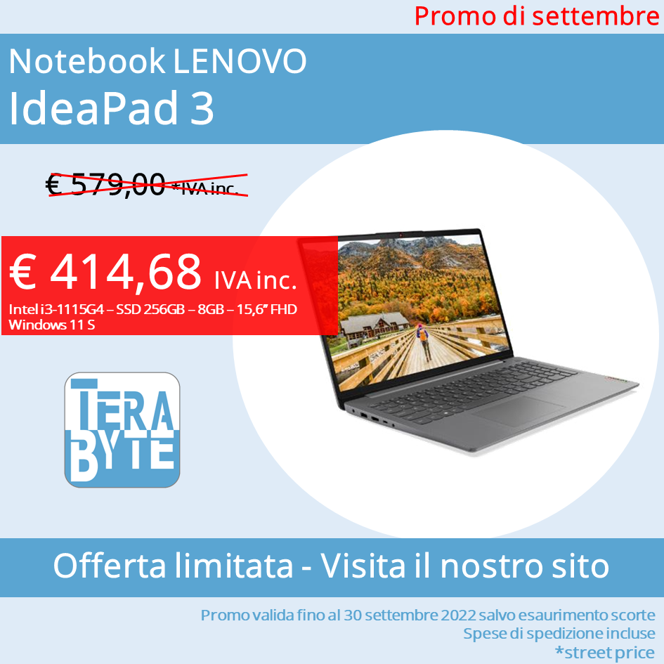 Notebook LENOVO IdeaPad 3
